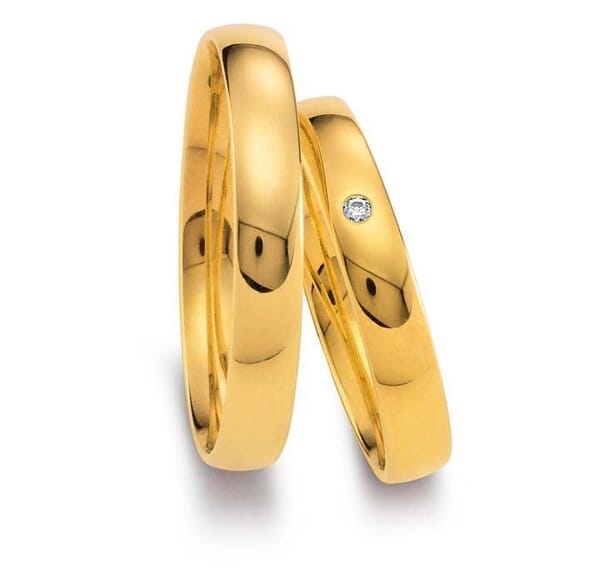 Gifteringer i gult gull 9kt, 3,5 mm.GETTMANN - 110235 Gifteringer i gult gull 9kt, 3,5 mm.GETTMANN - 110235