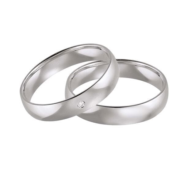 Gifteringer i hvitt gull 9kt, 4 mm. GETTMANN - 11102400 Gifteringer i hvitt gull 9kt, 4 mm. GETTMANN - 11102400