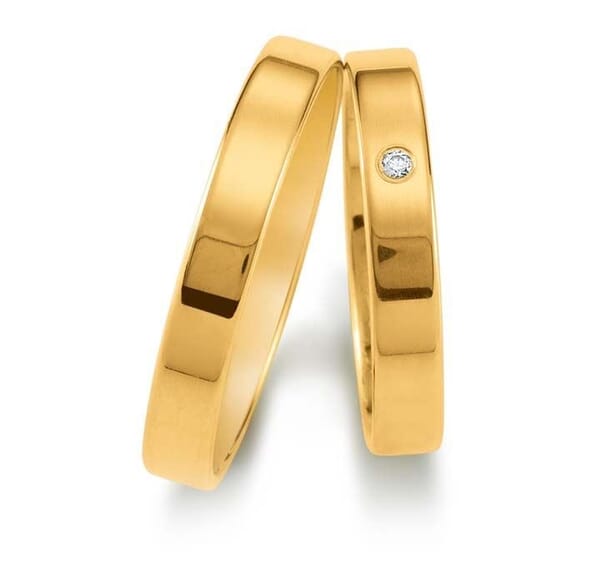 Gifteringer i gult gull 9kt, 3,5 mm.GETTMANN - 1110135 Gifteringer i gult gull 9kt, 3,5 mm.GETTMANN - 1110135