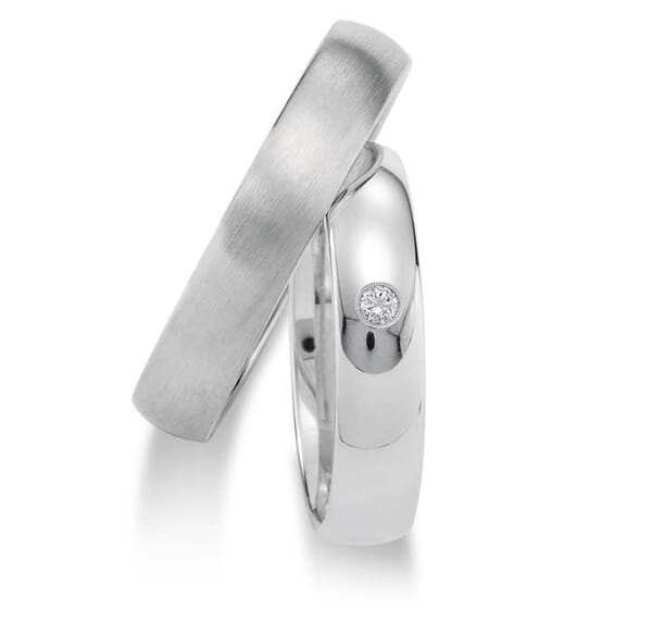 Gifteringer i hvitt gull 9kt, 4,5 mm. GETTMANN - 1110345 Gifteringer i hvitt gull 9kt, 4,5 mm. GETTMANN - 1110345