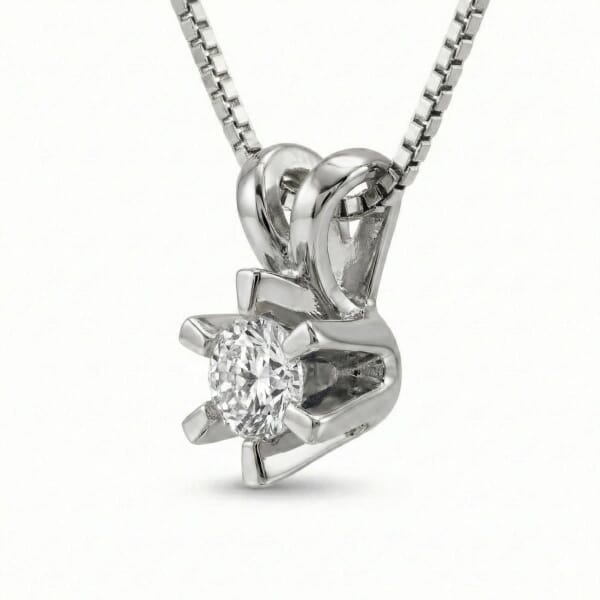 Diamantsmykke Sofia i gull med 0,15 ct W-Si-1120715 Diamantsmykke Sofia i gull med 0,15 ct W-Si-1120715