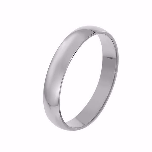 Giftering i hvitt gull 14kt, 4.5 mm. RUBIN modell 167 -1345 Giftering i hvitt gull 14kt, 4.5 mm. RUBIN modell 167 -1345