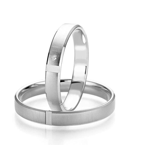 Gifteringer i palladium 950, 3.5 mm. Slim line - 14807121 Gifteringer i palladium 950, 3.5 mm. Slim line - 14807121