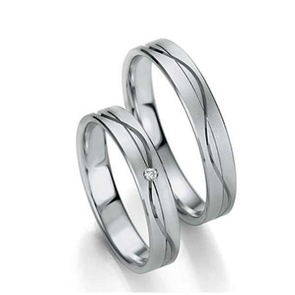 Gifteringer i palladium 950, 4 mm. Slim line - 14807135 Gifteringer i palladium 950, 4 mm. Slim line - 14807135