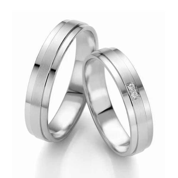 Gifteringer i palladium 950, 4.5 mm. Slim line - 14807143 Gifteringer i palladium 950, 4.5 mm. Slim line - 14807143