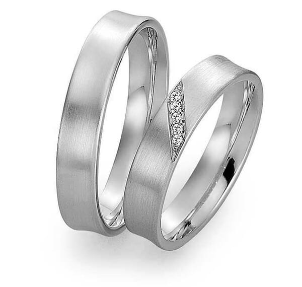 Gifteringer i hvitt gull 9kt, 4,5 mm. GETTMANN- 1608345 Gifteringer i hvitt gull 9kt, 4,5 mm. GETTMANN- 1608345