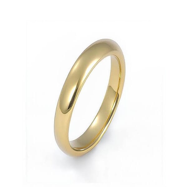 Giftering i gult gull 14kt, 3 mm/1,6 mm. RUBIN - 1630gg Giftering i gult gull 14kt, 3 mm/1,6 mm. RUBIN - 1630gg