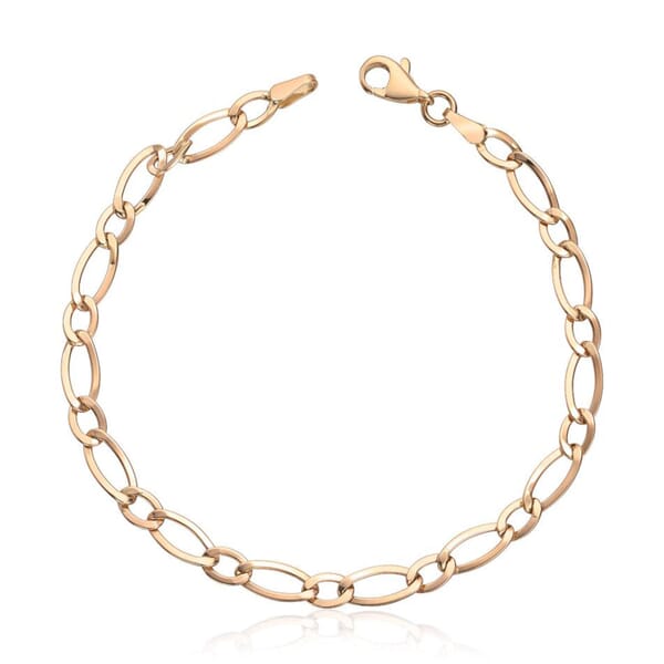 Armbånd i gult gull 14kt, 20.3 cm - 17012