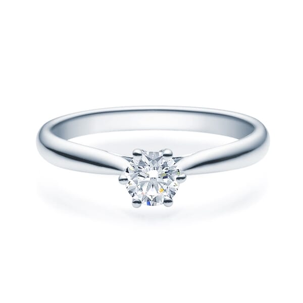 Diamantring forlovelsesring 0,40 ct River E SI2 i 14kt gull.  Leticia - 18007040R