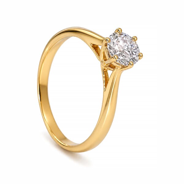 Forlovelsesring i gult gull med lab grown diamant 0,73 ct River (D) - VVS2. Leticia - 18007073LGgg Forlovelsesring i gult gull med lab grown diamant 0,73 ct River (D) - VVS2. Leticia - 18007073LGgg