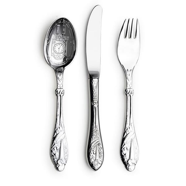 Sølv set skje kniv gaffel Stork - 18033 Sølv set skje kniv gaffel Stork - 18033