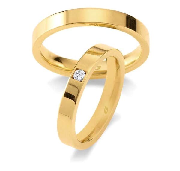 Gifteringer i gult gull 9kt, 3,5 mm. GETTMANN-1806835 Gifteringer i gult gull 9kt, 3,5 mm. GETTMANN-1806835