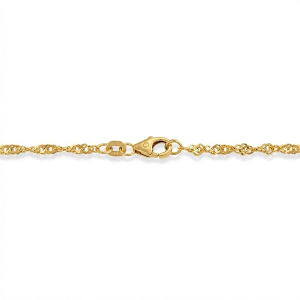 Armbånd i gult gull 14kt, 18 cm - 18GU2218