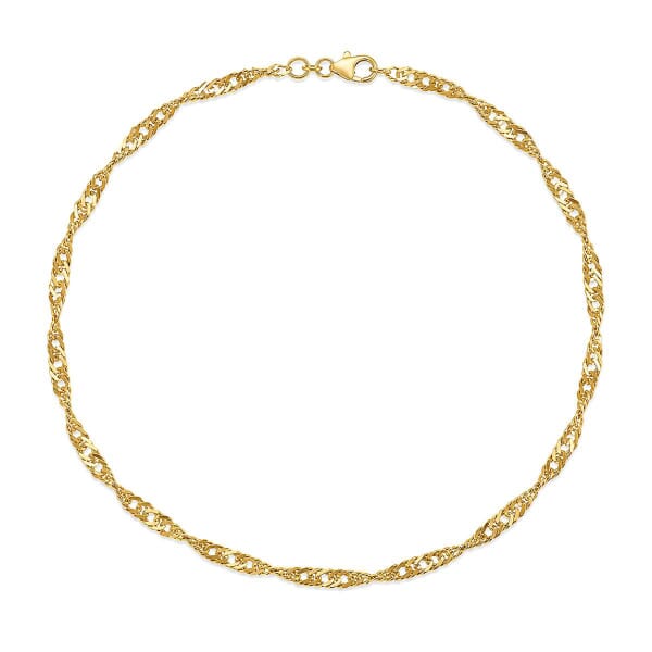 Armbånd i gult gull 14kt, 18 cm - 18GU2918