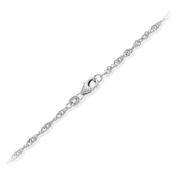 Kjede Singapore i hvitt gull, 2,2 mm /42 cm - 18HV2242 Kjede Singapore i hvitt gull, 2,2 mm /42 cm - 18HV2242