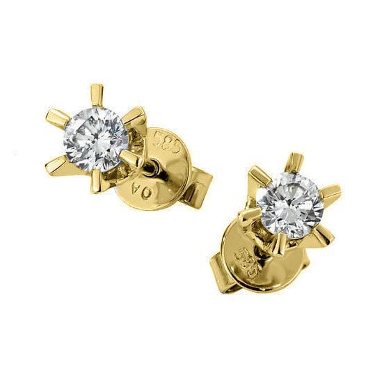 Diamantøredobber Sofia med 2/0,21 ct W-Si - 2120720g