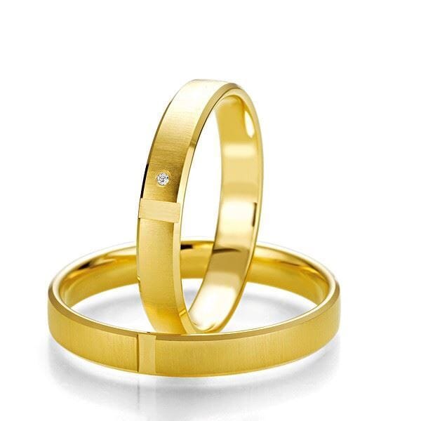 Gifteringer i gult gull 9kt, 3.5 mm. Slim line - 24807121 Gifteringer i gult gull 9kt, 3.5 mm. Slim line - 24807121
