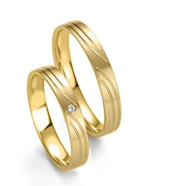 Gifteringer i gult gull 9kt, 3.5 mm. Slim line - 248071230 Gifteringer i gult gull 9kt, 3.5 mm. Slim line - 248071230