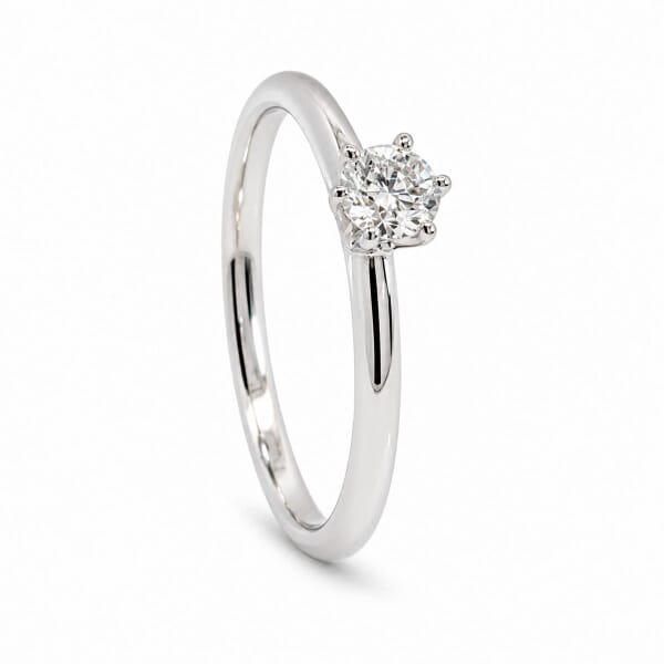 Forlovelsesring Idun i hvitt gull med diamant 0,23 ct TW Si - 2744063HV Forlovelsesring Idun i hvitt gull med diamant 0,23 ct TW Si - 2744063HV