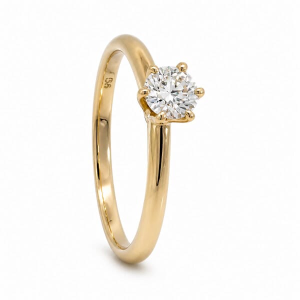 Forlovelsesring Idun i gult gull med diamant 0,30 ct TW Si - 2744064GG