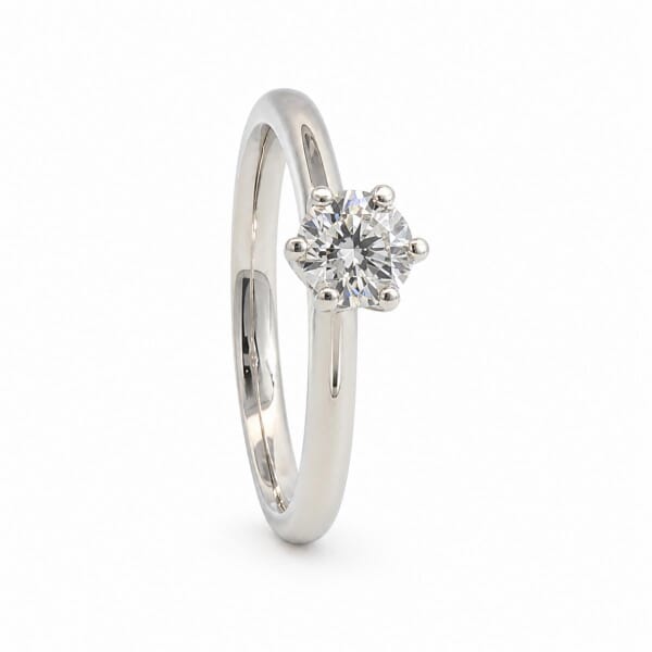 Forlovelsesring Idun i hvitt gull med diamant 0,32 ct TW Si - 2744065HV