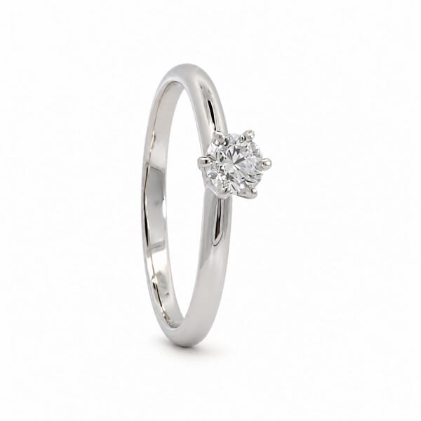 Forlovelsesring Idun i hvitt gull med diamant 0,25 ct TW Si - 2747746HV