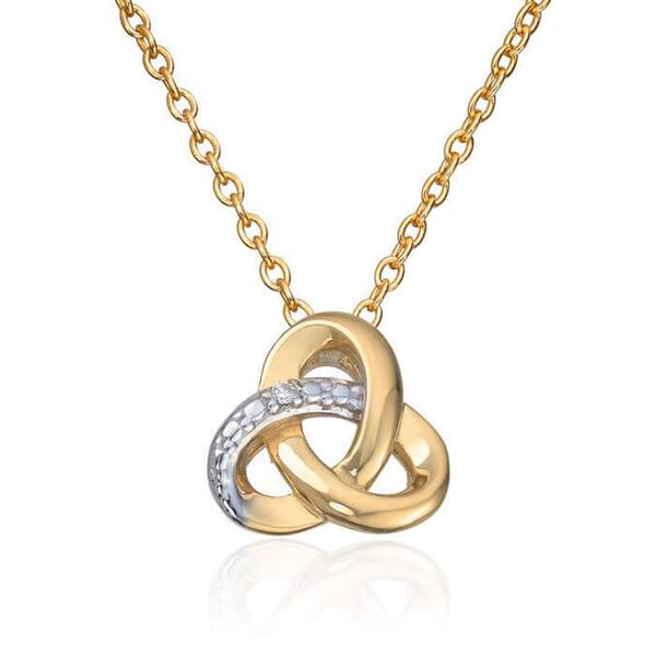Smykke i gult gull med diamanter 0,003ct WSI - 27487 Smykke i gult gull med diamanter 0,003ct WSI - 27487