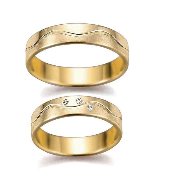Gifteringer i gult gull 14 kt, 5 mm. GERSTNER -282660 Gifteringer i gult gull 14 kt, 5 mm. GERSTNER -282660
