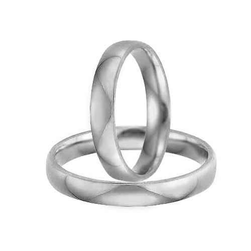 Gifteringer i palladium 950, 4 mm. GERSTNER - 2831040 Gifteringer i palladium 950, 4 mm. GERSTNER - 2831040