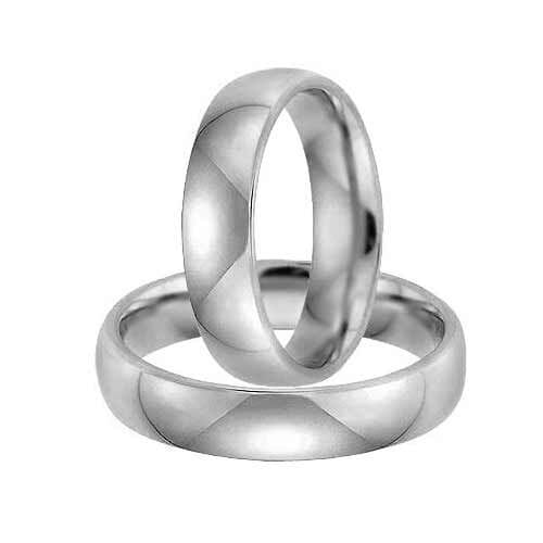 Gifteringer i palladium 950, 5 mm. GERSTNER - 2831050 Gifteringer i palladium 950, 5 mm. GERSTNER - 2831050