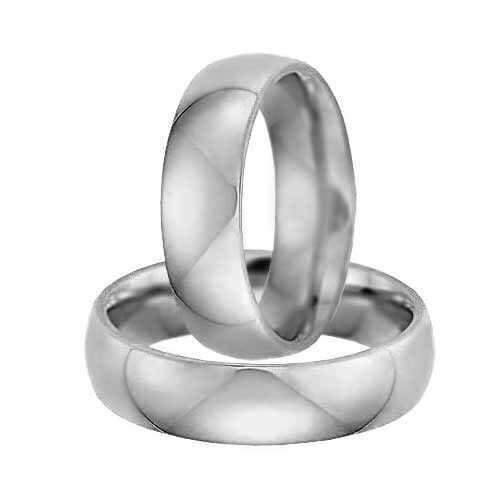 Gifteringer i palladium 950, 6 mm. GERSTNER - 2831060 Gifteringer i palladium 950, 6 mm. GERSTNER - 2831060