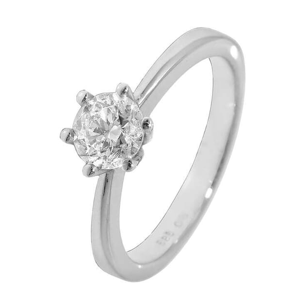 Diamantring forlovelsesring Frøya 0,50 ct River (E)-Si2 - 31050500 Diamantring forlovelsesring Frøya 0,50 ct River (E)-Si2 - 31050500