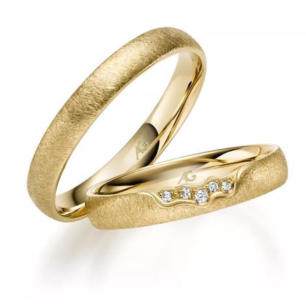 Gifteringer i gult gull 14 kt, 3.5 mm. GERSTNER - 31321 Gifteringer i gult gull 14 kt, 3.5 mm. GERSTNER - 31321