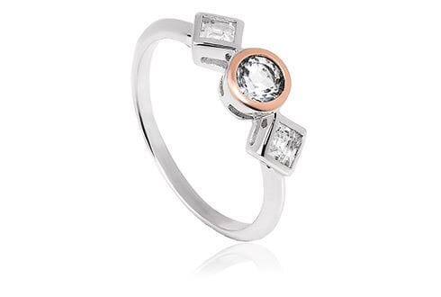Sølvring Welsh Royalty Anniversary Topaz - 3SQAR Sølvring Welsh Royalty Anniversary Topaz - 3SQAR
