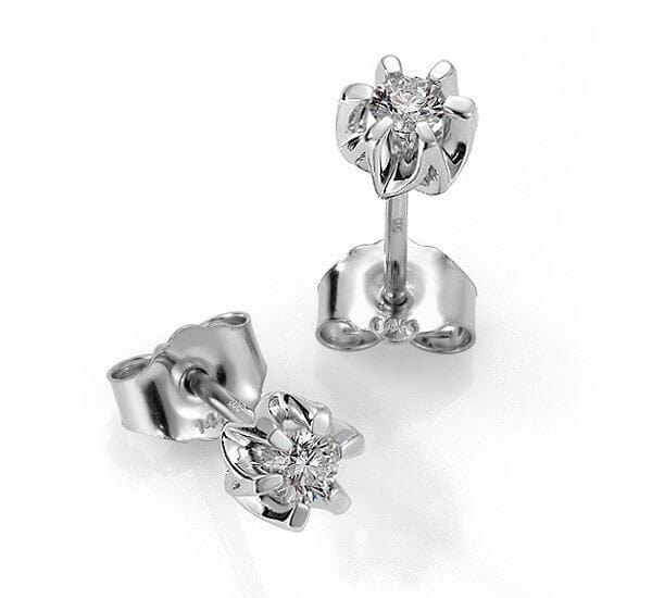 Diamantøredobber Sitara med 2/0,15 ct W-Si-422115