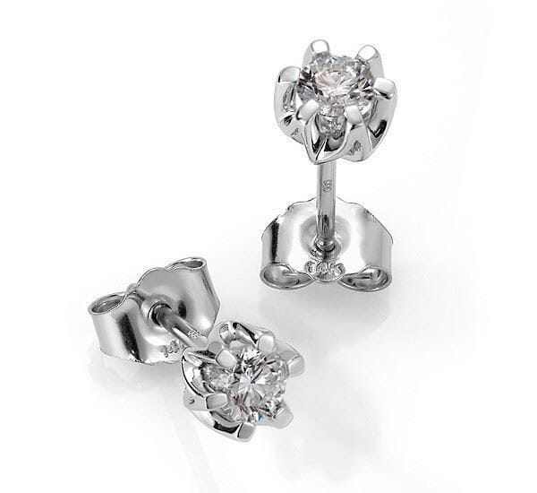 Sitara diamant øredobber med  2/0,36 ct W-Si-422136