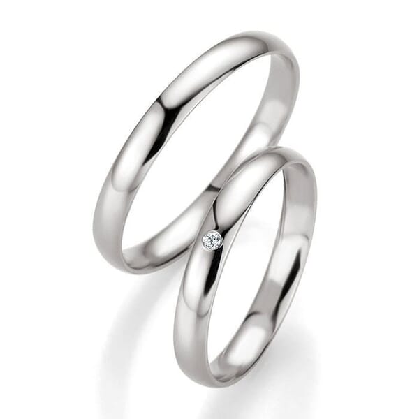 Gifteringer i hvitt gull 14 kt, 3 mm. PROFIL LIGHT - 4804405 Gifteringer i hvitt gull 14 kt, 3 mm. PROFIL LIGHT - 4804405