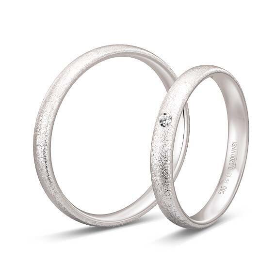 Gifteringer i hvitt gull 14 kt, 3 mm. BASIC LIGHT - 48056030 Gifteringer i hvitt gull 14 kt, 3 mm. BASIC LIGHT - 48056030