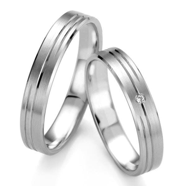 Gifteringer i hvitt gull 14 kt, 4 mm. Smart line - 480709700 Gifteringer i hvitt gull 14 kt, 4 mm. Smart line - 480709700