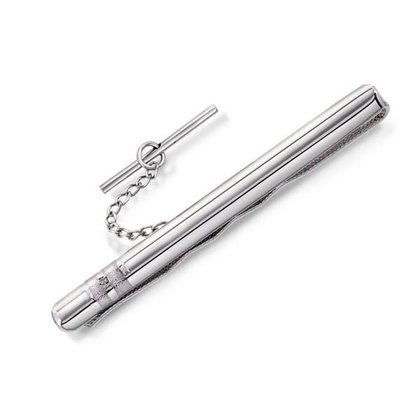 Slipsnål i hvitt gull med diamant 0,01 ct tw si, 60 mm- 55125 Slipsnål i hvitt gull med diamant 0,01 ct tw si, 60 mm- 55125