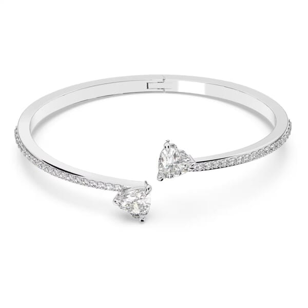 Swarovski armbånd Attract Soul bangle Heart, White, Rhodium plated - 5518814