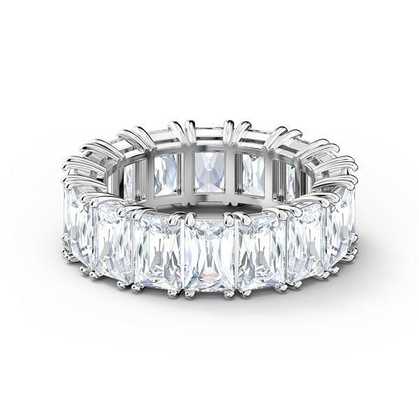 Swarovski Vittore wide ring White, Rhodium plated - 5562129 Swarovski Vittore wide ring White, Rhodium plated - 5562129