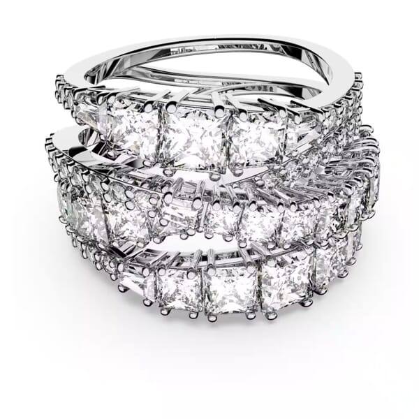 Swarovski Twist Wrap ring White, Rhodium plated - 5580952