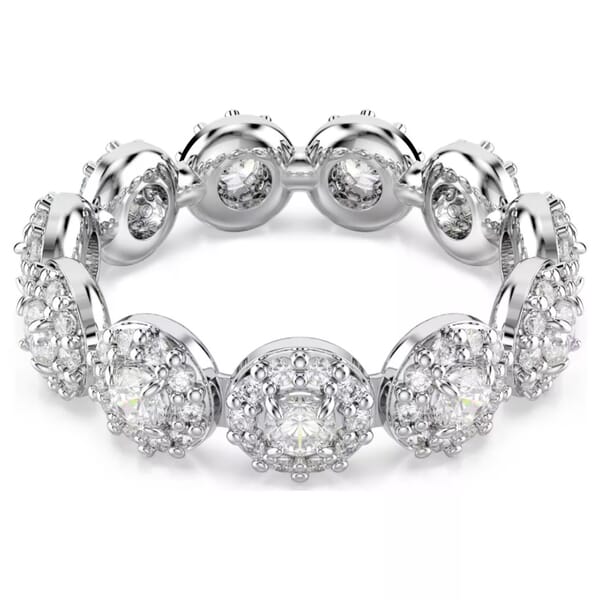 Swarovski Una ring Pavé, White, Rhodium plated - 5636268 Swarovski Una ring Pavé, White, Rhodium plated - 5636268