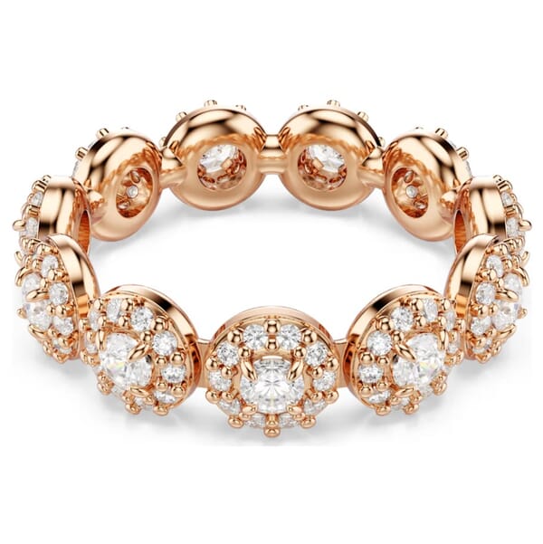 Swarovski ringer Una med blå blomster og krystaller - 5636274