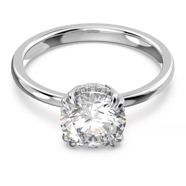 Swarovski ring Stilla cocktail Round cut, White, Rhodium plated - 5638529 Swarovski ring Stilla cocktail Round cut, White, Rhodium plated - 5638529