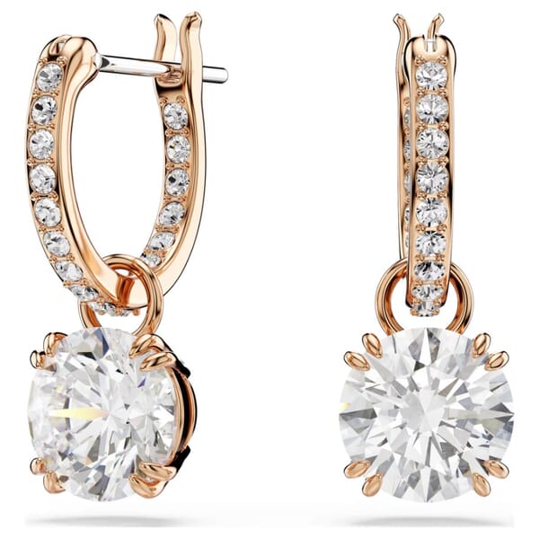 Swarovski øredobber Constella drop, rose - 5639975