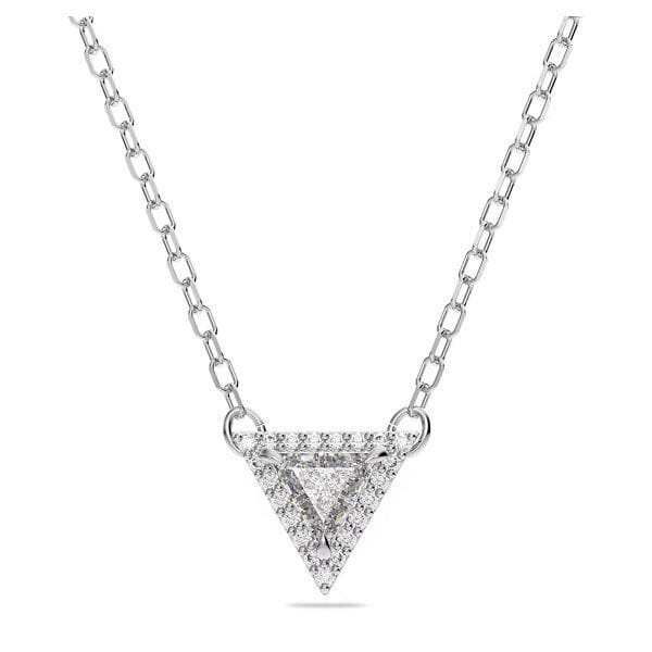 Swarovski smykke Ortyx necklace Triangle cut, White, Rhodium plated - 5642983 Swarovski smykke Ortyx necklace Triangle cut, White, Rhodium plated - 5642983