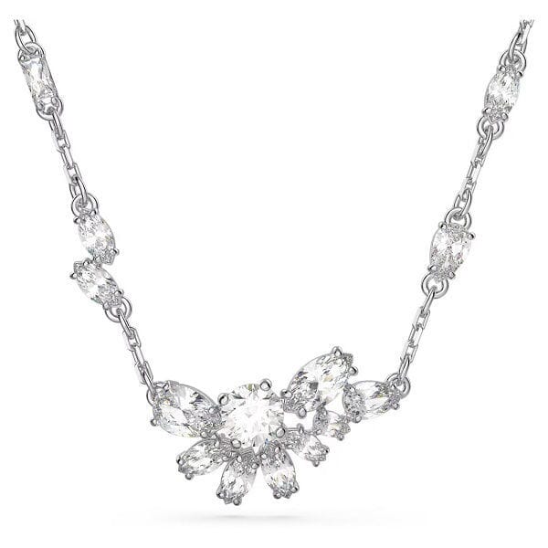 Swarovski collier Gema pendant Mixed cuts, Flower, White, Rhodium plated - 5644683 Swarovski collier Gema pendant Mixed cuts, Flower, White, Rhodium plated - 5644683