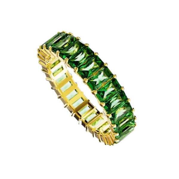 Swarovski Matrix ring Baguette cut, Green, hvitt - 5648911 Swarovski Matrix ring Baguette cut, Green, hvitt - 5648911